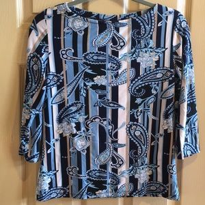 Style & Co. striped shirt size S